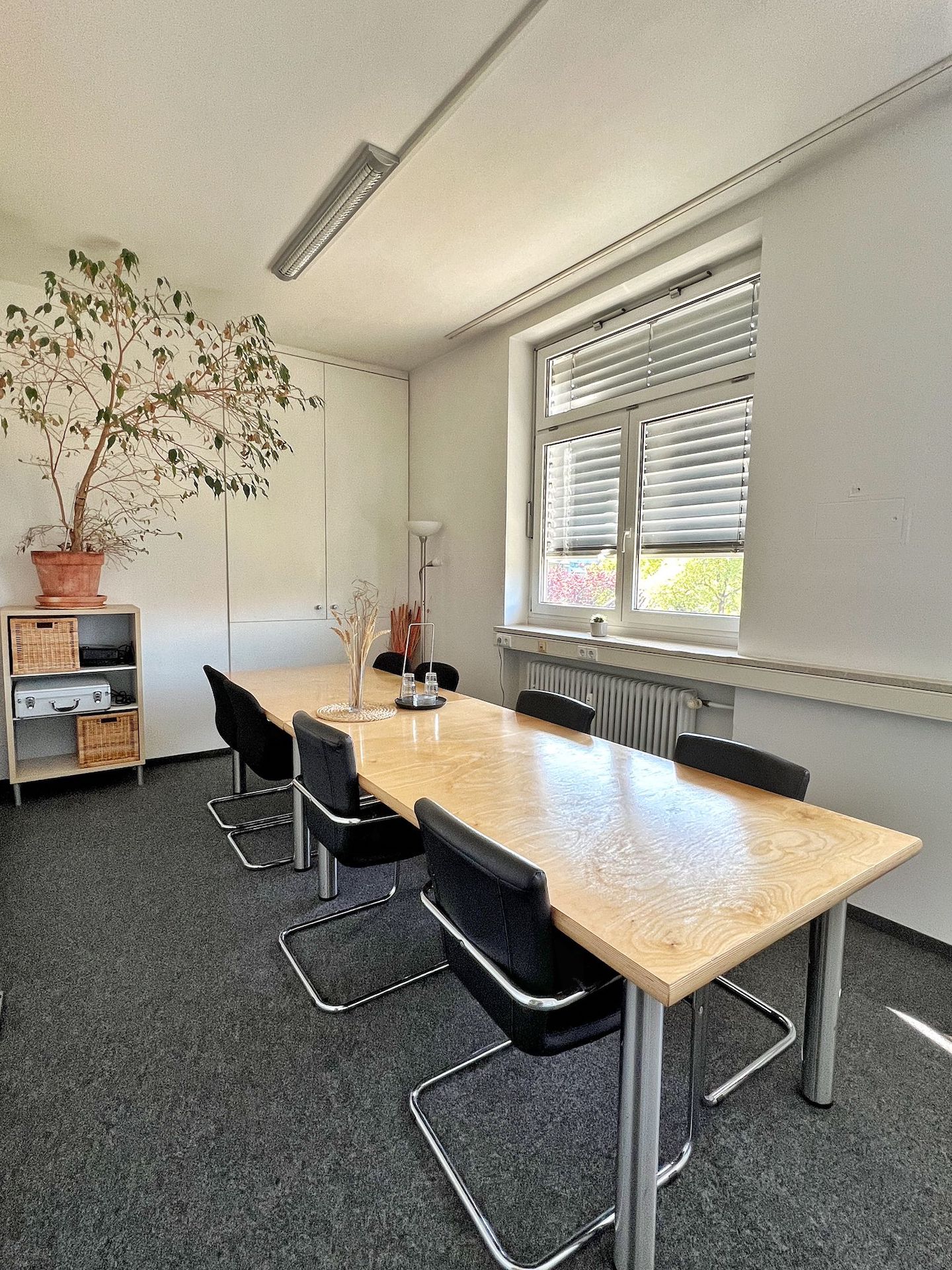 Meeting room at Base42 with modern equipment for 2-8 people